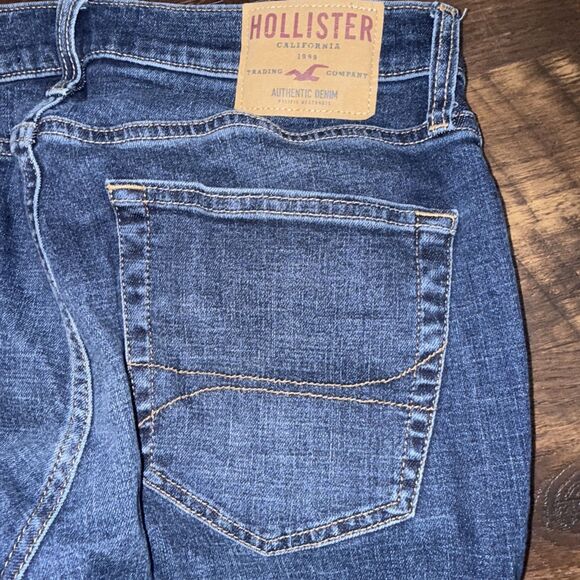 Hollister Blue Jeans Men's 32x30 Skinny Fit Denim Pants Slim Advanced Stretch - Picture 1 of 7